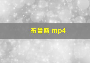 布鲁斯 mp4